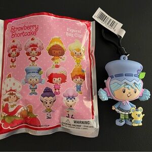 Strawberry Shortcake Characters Blind Bag Figural Bag Clip- Blueberry Muffin NWT